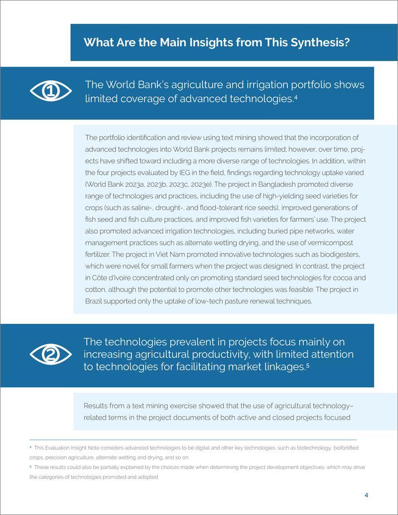 《世界银行-评估洞察说明：世界银行项目中的农业创新与技术（英）-2024.10-15页》 - 第4页预览图