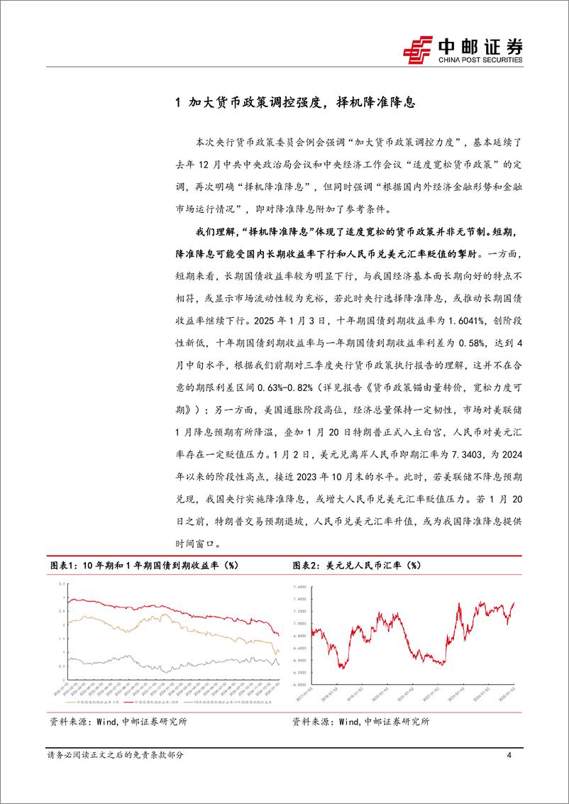 《宏观研究：择时降准降息，关注防范资金空转-250104-中邮证券-15页》 - 第4页预览图