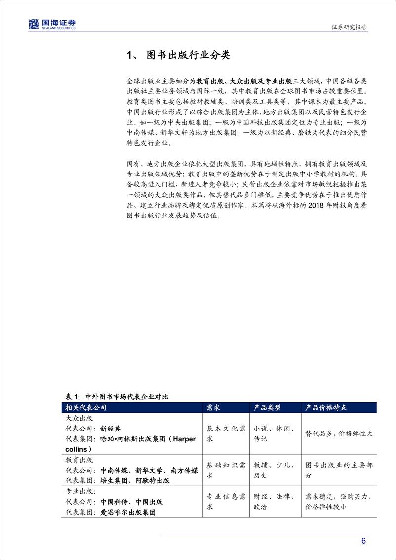 《传媒行业深度报告：从全球图书出版公司年报看行业发展与估值-20190410-国海证券-25页》 - 第7页预览图