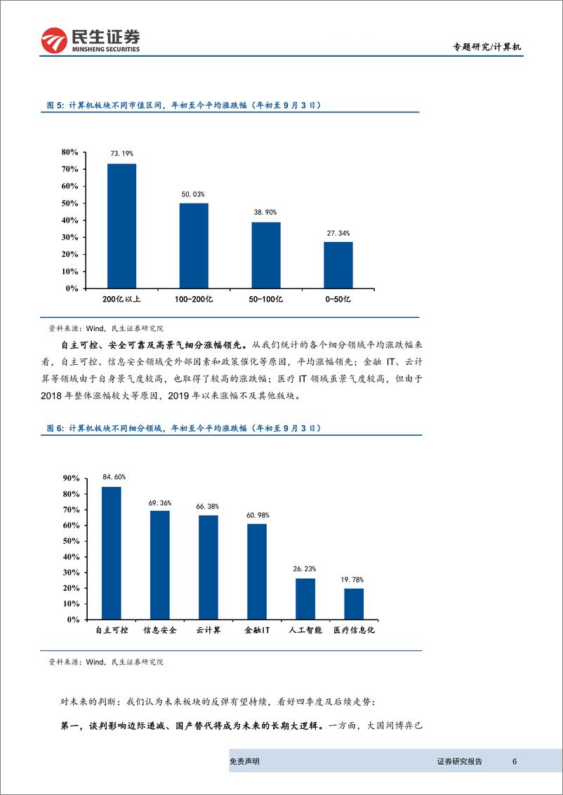 《2019年计算机行业中报总结：盈利水平拐点已现，全面看好板块投资价值-20190909-民生证券-39页》 - 第7页预览图