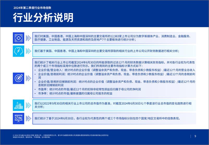 《毕马威：2024第二季度行业市场倍数分析报告-30页》 - 第8页预览图