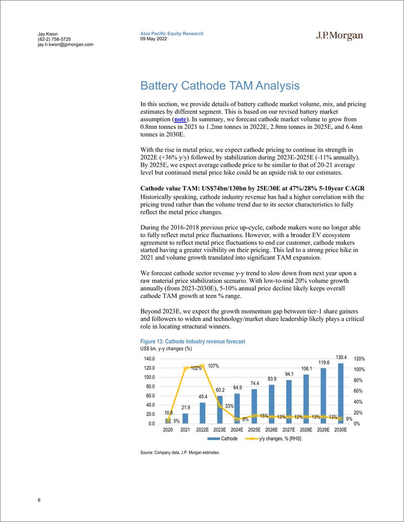 《J.P. 摩根-亚太地区科技行业-电池阴极材料：深入行业生态系统-2022.5.9-30页》 - 第7页预览图