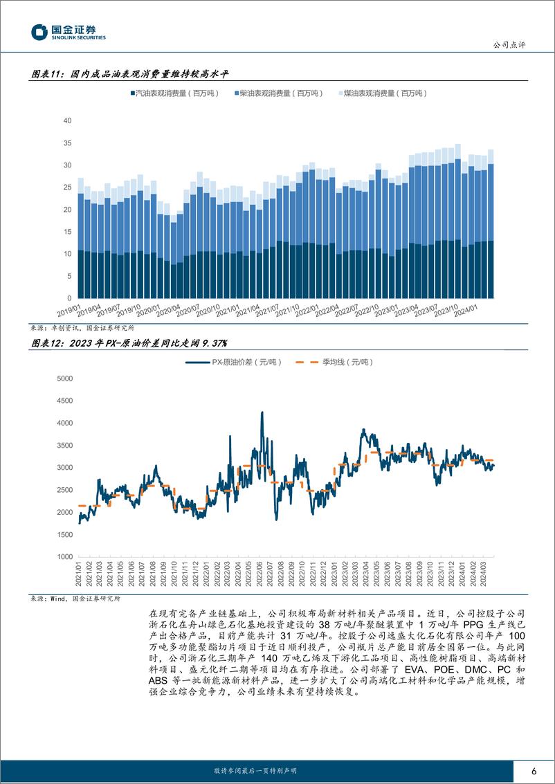 《荣盛石化(002493)景气底部练内功，龙头奋进谋复苏！-240425-国金证券-10页》 - 第6页预览图