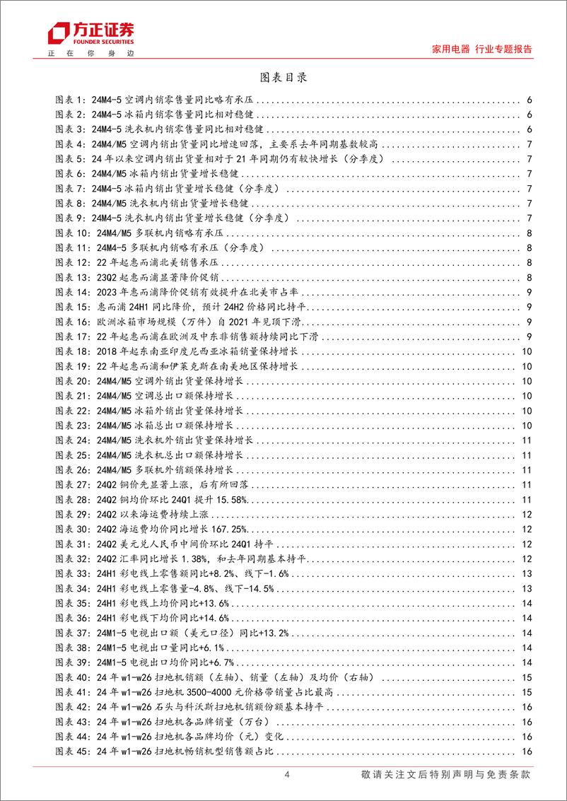 《家用电器行业专题报告-家电行业中报前瞻：外销高景气持续-240705-方正证券-23页》 - 第4页预览图