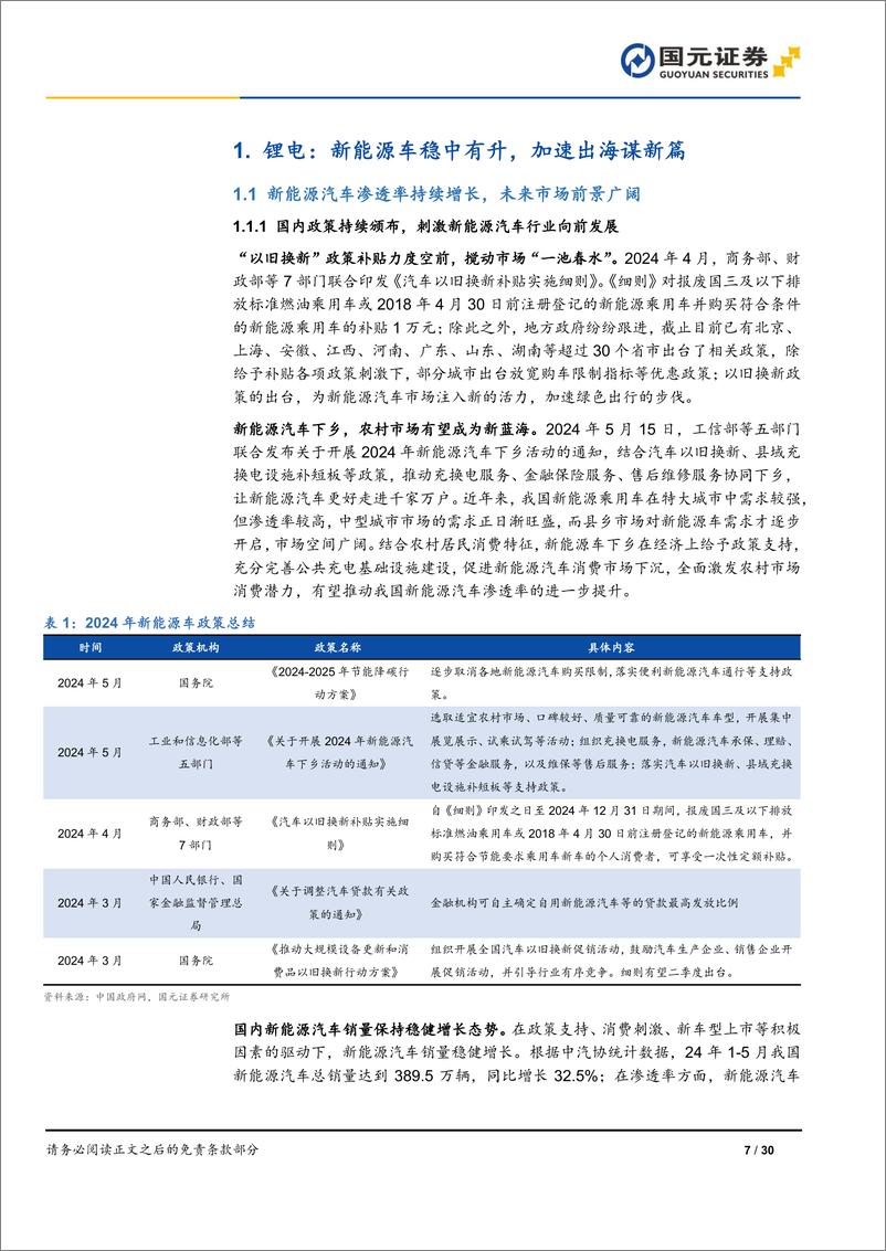 《电力设备与新能源行业2024年中期策略：大浪淘沙，革故鼎新-240630-国元证券-30页》 - 第7页预览图