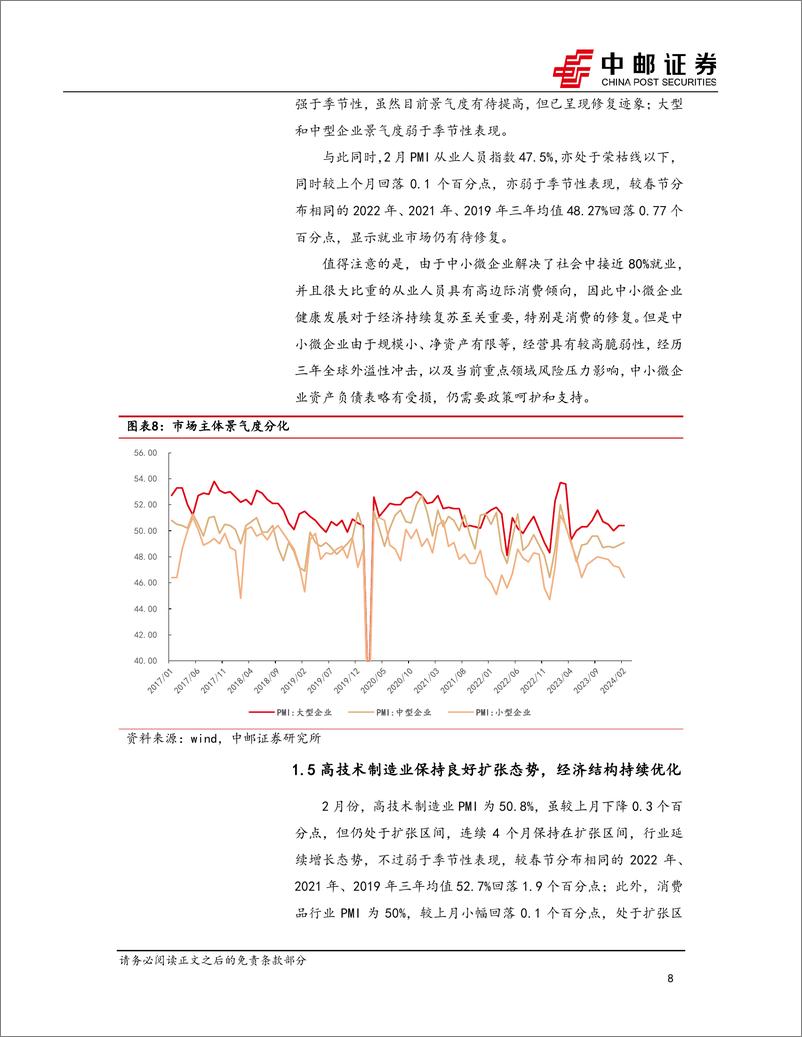 《宏观报告：PMI弱复苏，经济内生动力有待增强-20240301-中邮证券-13页》 - 第8页预览图