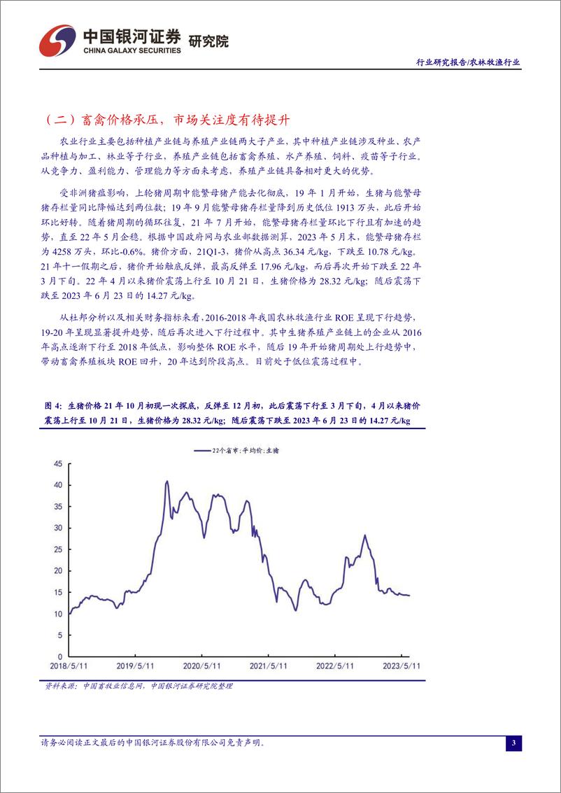 《农林牧渔行业6月行业动态报告：养殖链价格持续探底下的投资布局-20230629-银河证券-21页》 - 第5页预览图