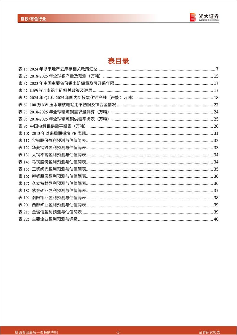 《钢铁有色行业2025年投资策略：供给增长受限、中国需求回暖，看好铜铝投资机会-241126-光大证券-41页》 - 第4页预览图