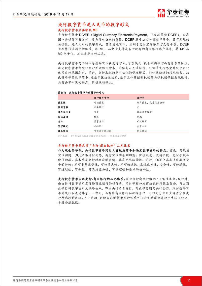 《计算机软硬件行业：解析央行数字货币-20191117-华泰证券-12页》 - 第3页预览图