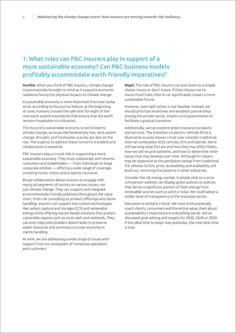 《Capgemini-抵御气候变化风暴：保险公司如何走向风险抵御能力（英）-2023-22页》 - 第8页预览图