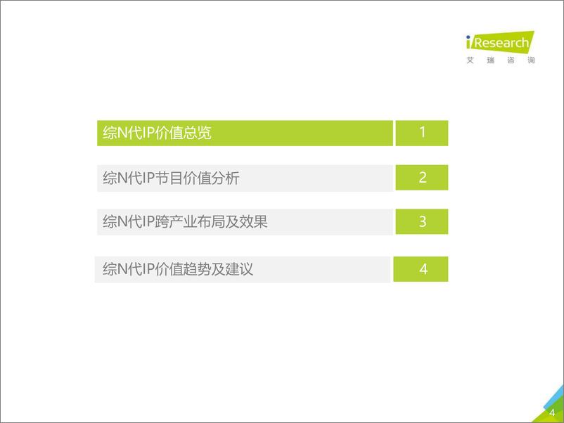 《2020年中国综N代IP价值研究报告-艾瑞-202011》 - 第4页预览图