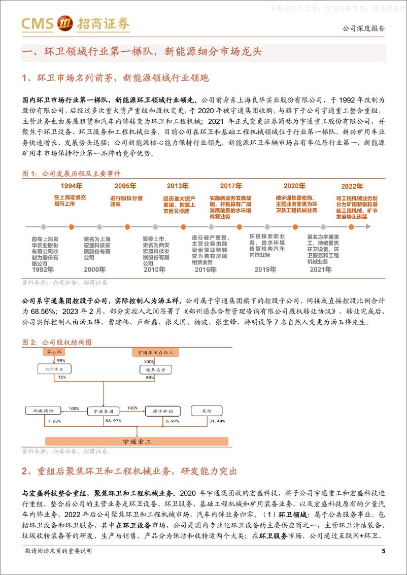 《招商证券-宇通重工(600817)环卫设备龙头企业，电动化迎来更广阔空间-230522》 - 第5页预览图