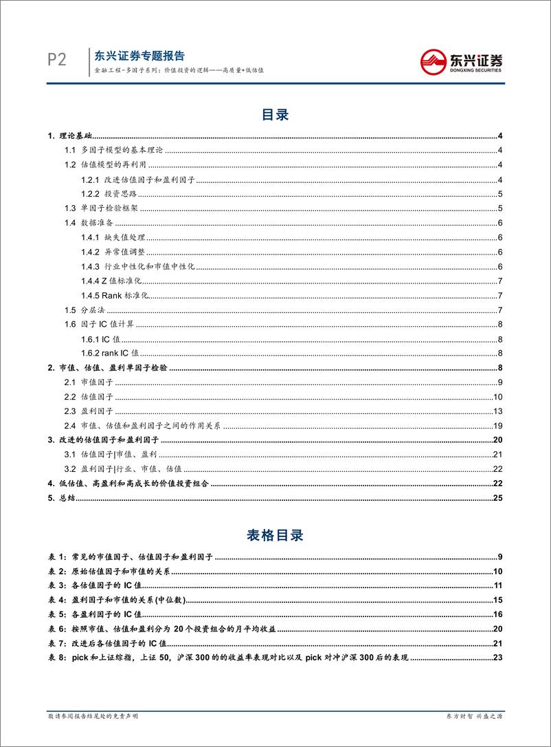 《东兴证2018080金融工程多因子系列价值投资的逻辑：高质量 低估值》 - 第2页预览图