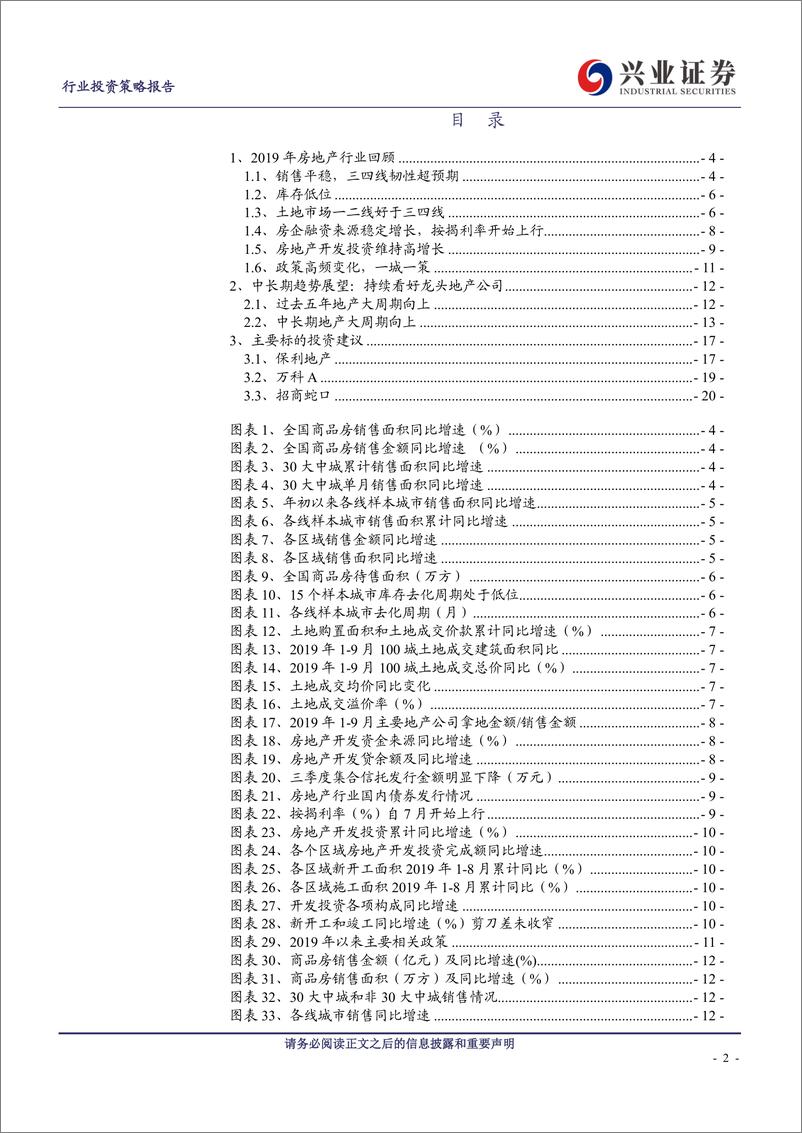 《2020年房地产行业年度策略：持续看好龙头地产公司-20191111-兴业证券-23页》 - 第3页预览图