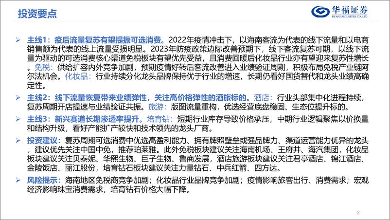 《2023年度社服行业策略报告：流量波动，触底反弹-20221201-华福证券-35页》 - 第3页预览图