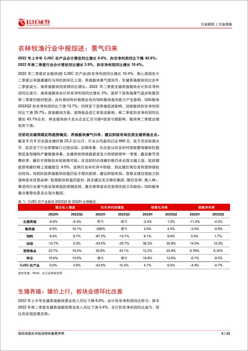 《农林牧渔行业2022年中报综述：景气归来》 - 第5页预览图