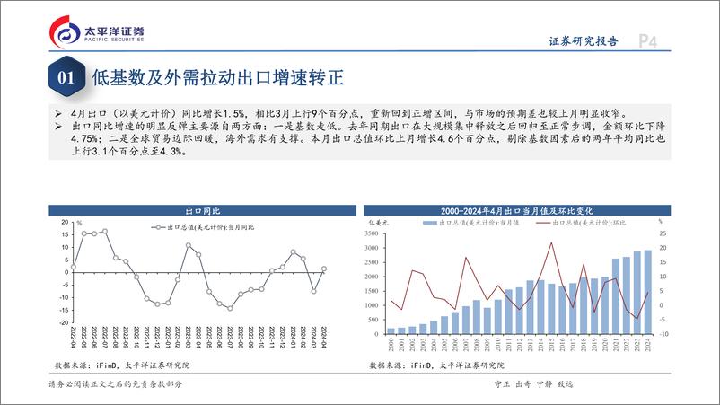 《4月贸易数据点评：全球贸易回暖，进出口双双转正-240509-太平洋证券-12页》 - 第4页预览图