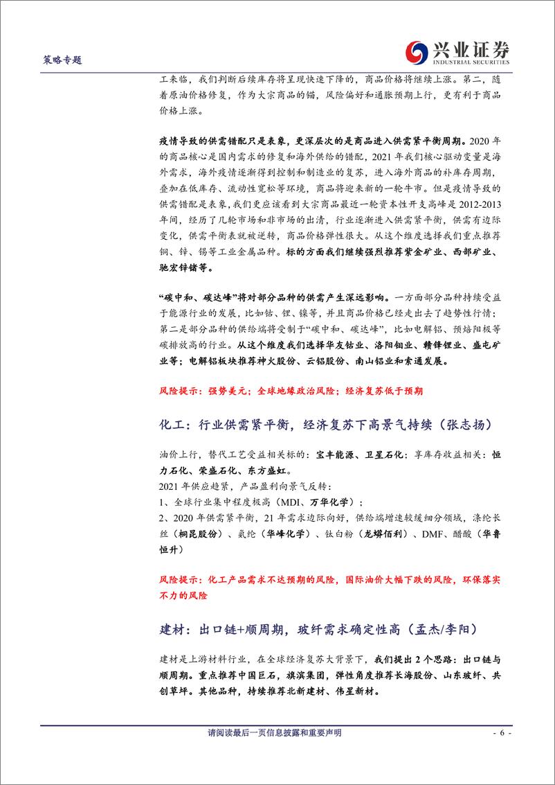 《电话会议纪要：全球复苏下最新投资机会-20210217-兴业证券-20页》 - 第6页预览图