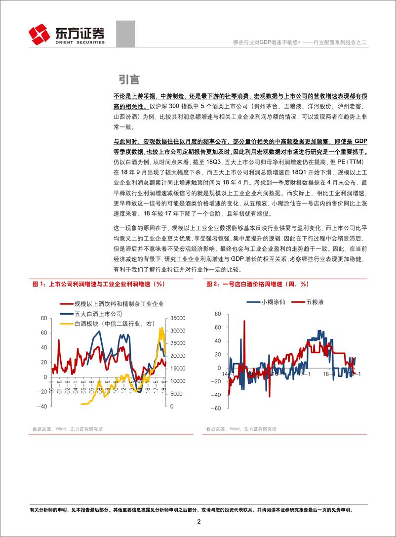 《行业配置系列报告之二：哪些行业对GDP增速不敏感？-20190214-东方证券-15页》 - 第3页预览图