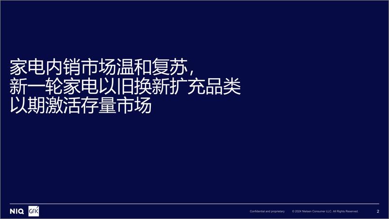 《2024上半年家电内销市场及出海趋势分析报告-GfK》 - 第2页预览图