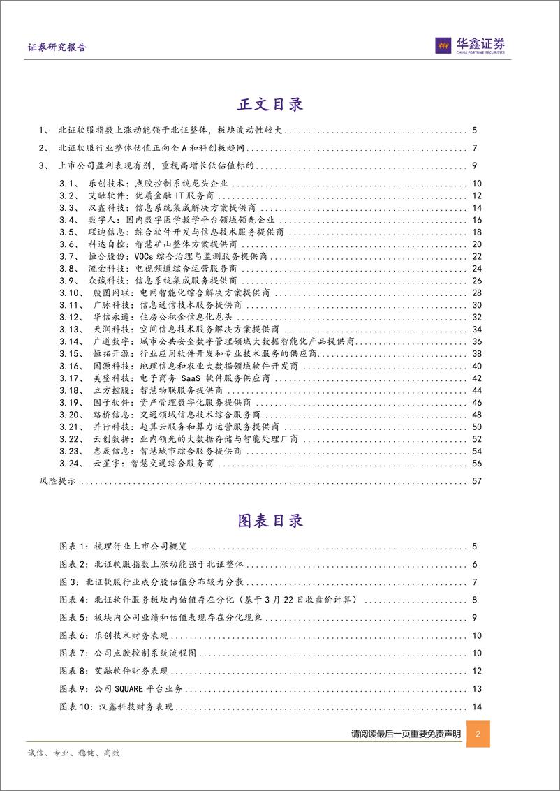 《北交所策略专题报告：北证软服指数表现强于大盘，重视板块内高增低估标的-240330-华鑫证券-59页》 - 第2页预览图