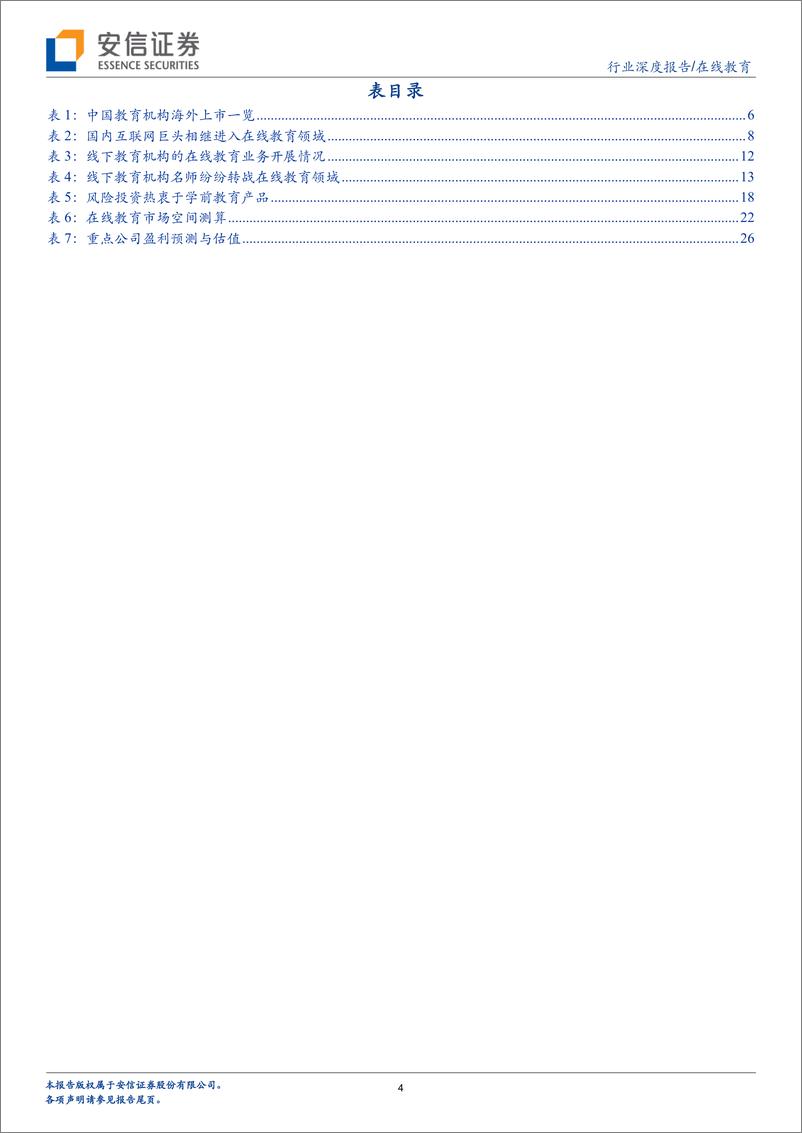 安信证券-计算机在线教育深度：《互联网开创教育发展新纪元》 - 第4页预览图