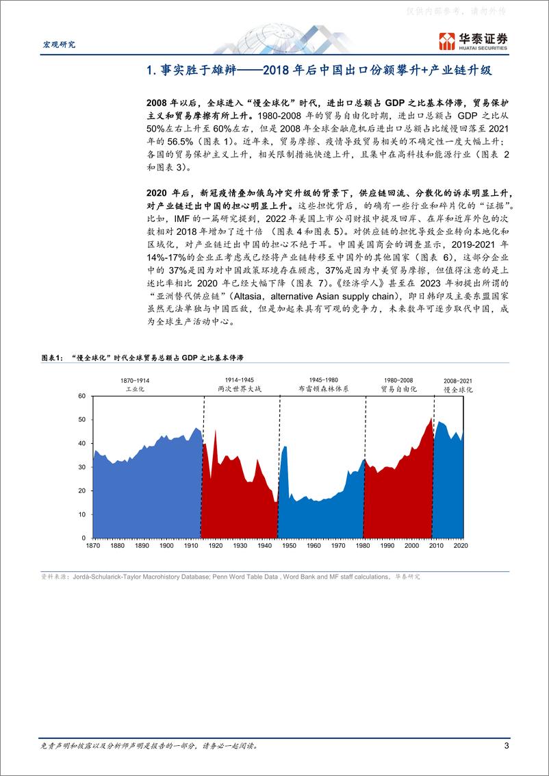 《华泰证券-宏观深度研究：中国出口产业链的升级与重塑-230416》 - 第3页预览图