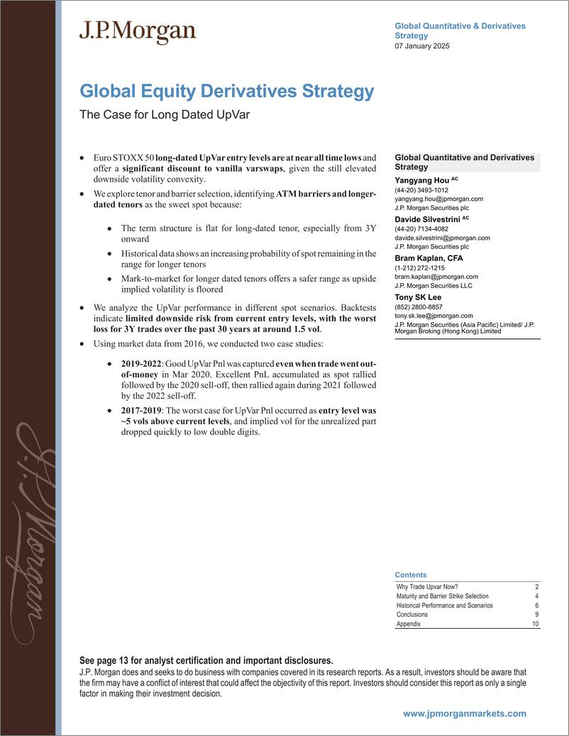 《JPMorgan-Global Equity Derivatives Strategy The Case for Long Dated U...-112675052》 - 第1页预览图