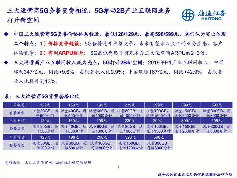 《通信行业2020年度投资策略：信息基建正盛，5G应用初兴-20191112-海通证券-33页》 - 第8页预览图