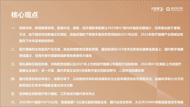 《动脉橙-2022年H1全球医疗健康产业资本报告-30页》 - 第3页预览图