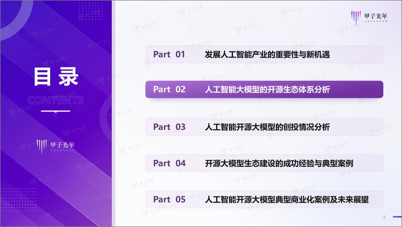 《2024人工智能开源大模型生态体系研究报告-甲子光年-2024.6-33页》 - 第8页预览图