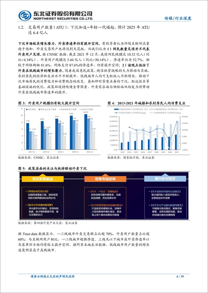 《传媒行业本地生活系列报告之一：外卖，疫情之下价值-韧性凸显，长期盈利改善逻辑清晰-东北证券》 - 第7页预览图