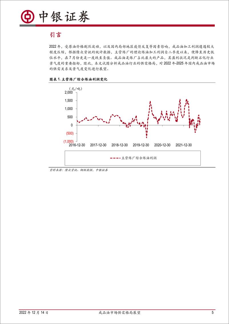 《石油石化行业成品油市场供需格局展望：成品油供需矛盾缓解，行业景气度底部上行-20221214-中银国际-35页》 - 第6页预览图