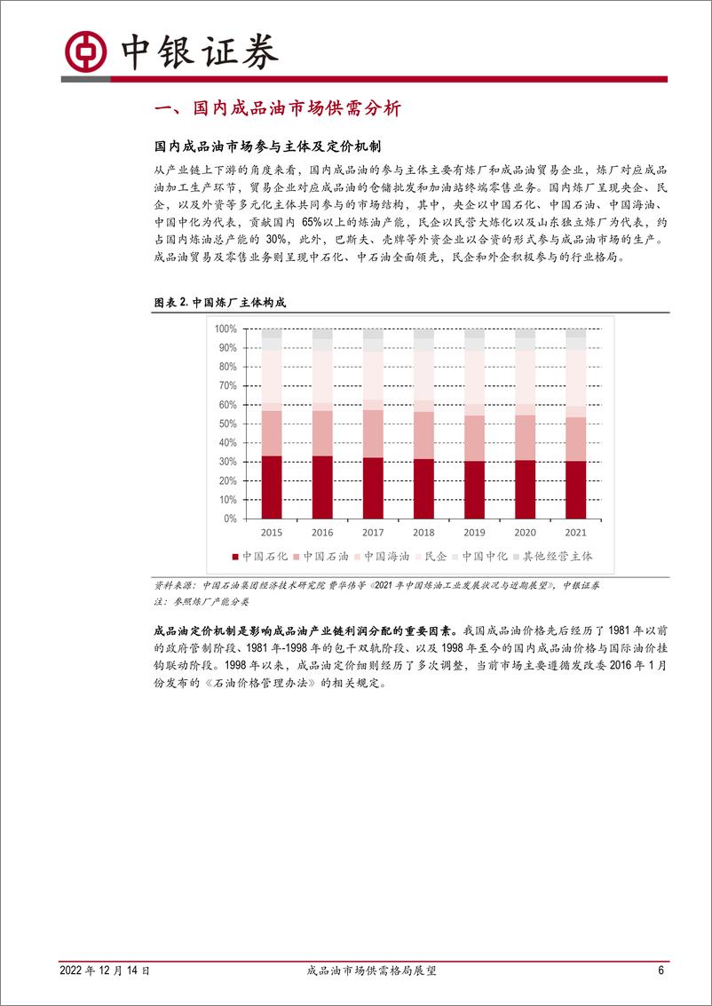 《石油石化行业成品油市场供需格局展望：成品油供需矛盾缓解，行业景气度底部上行-20221214-中银国际-35页》 - 第7页预览图