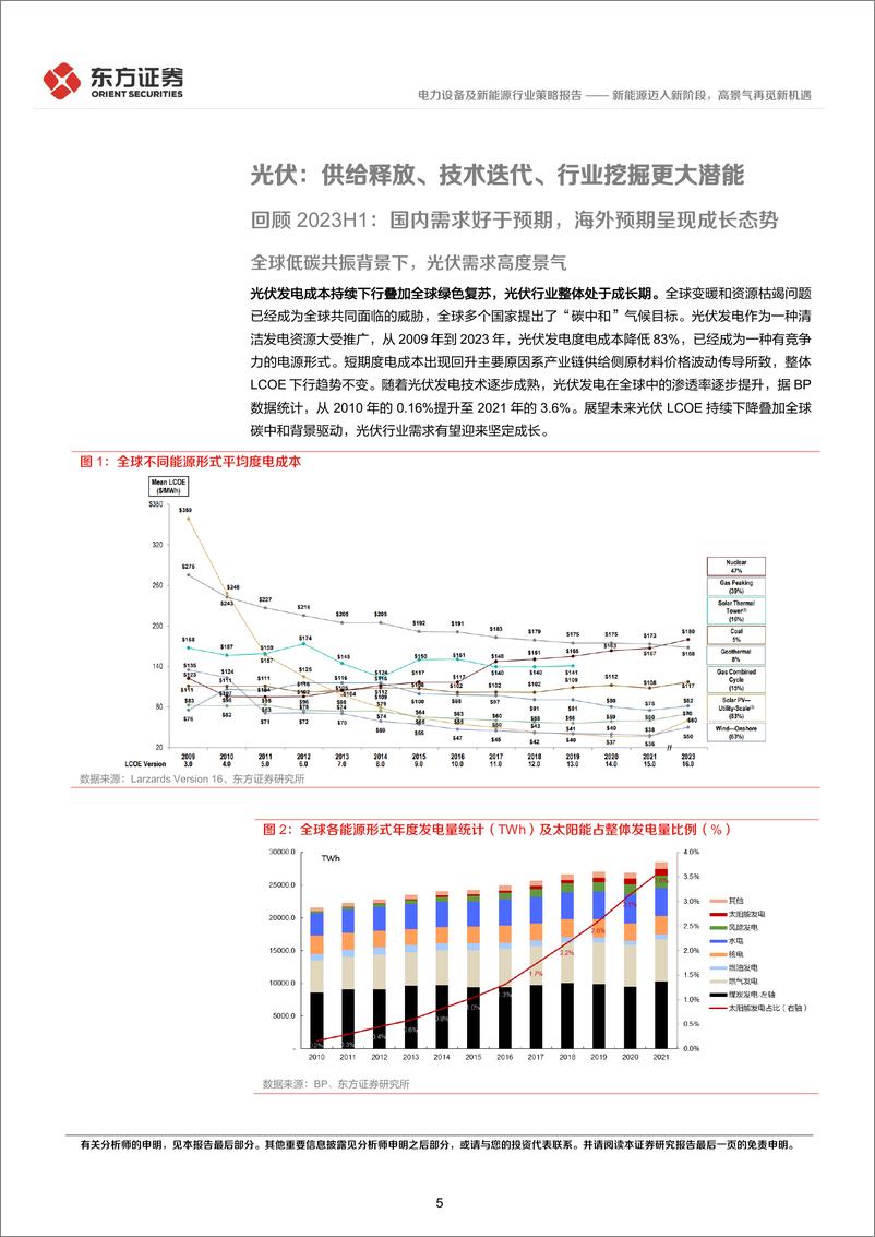 《电力设备及新能源行业2023年中期策略报告：新能源迈入新阶段，高景气再觅新机遇-20230614-东方证券-40页》 - 第6页预览图
