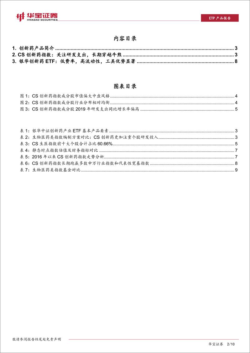 《ETP工具产品系列报告：银华创新药ETF，穿越牛熊的长期投资工具-20200415-华宝证券-10页》 - 第3页预览图