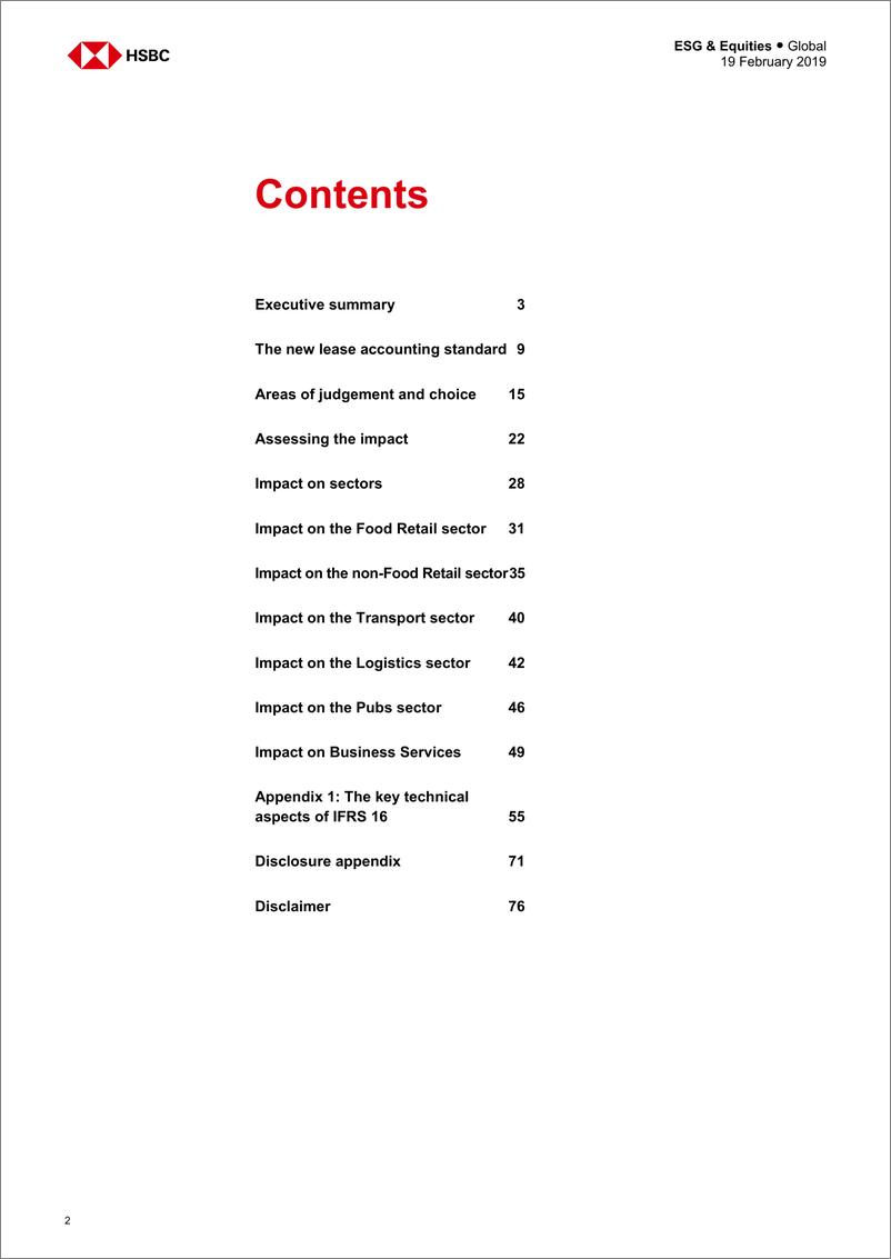 《汇丰银行-全球-股票策略-IFRS 16：30年来最大的变化-2019.2.19-76页》 - 第3页预览图
