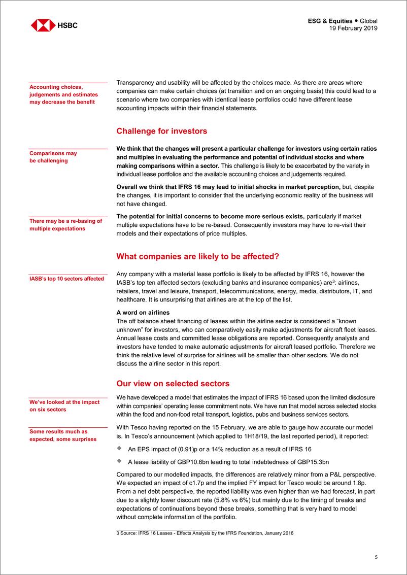 《汇丰银行-全球-股票策略-IFRS 16：30年来最大的变化-2019.2.19-76页》 - 第6页预览图