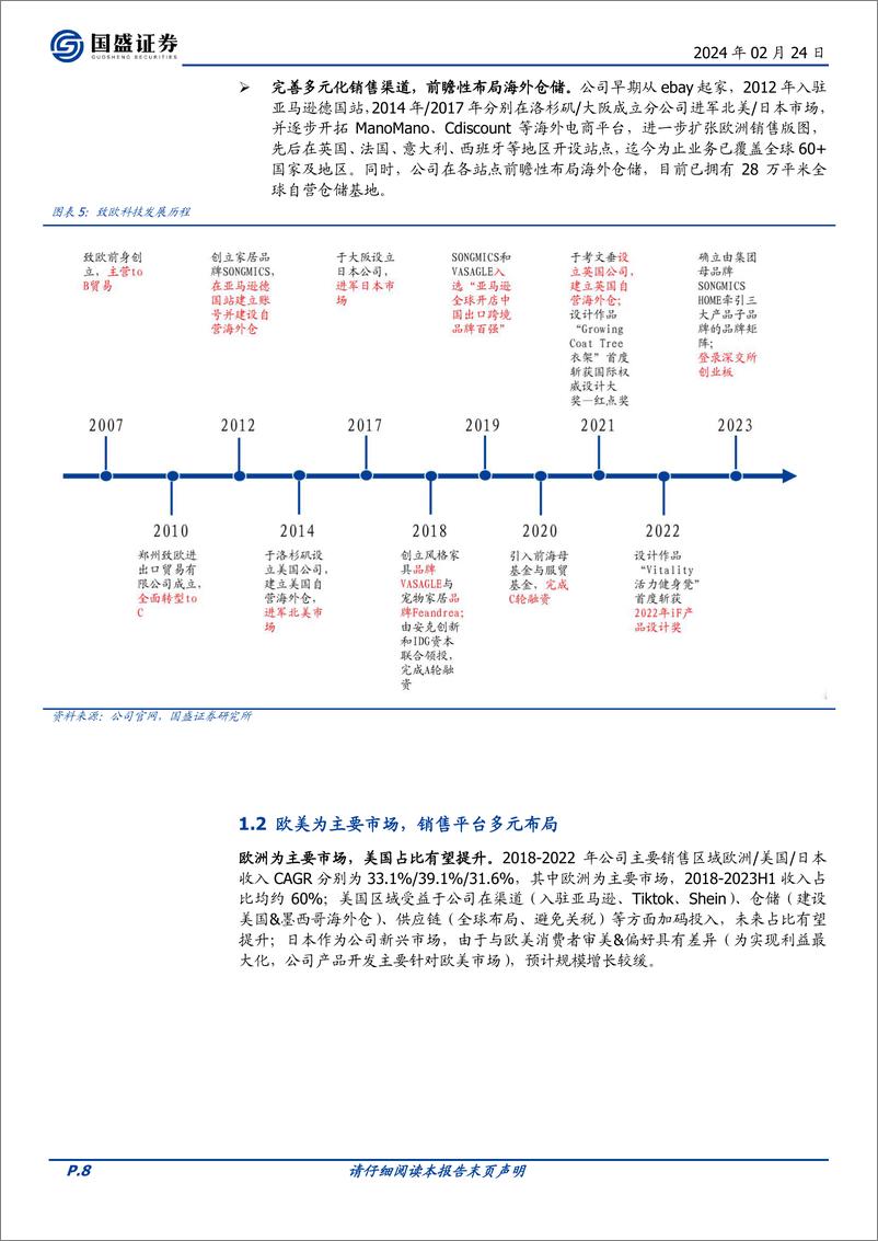 《深度报告-20240224-国盛证券-致欧科技-301376.SZ-品牌领数字化全链赋跨境家居龙头成长可382mb》 - 第8页预览图