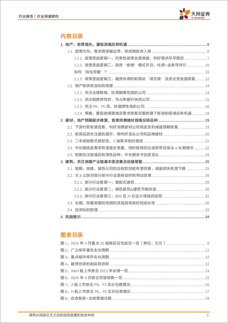 《天风证券-建筑材料行业深度研究：政策春风频吹，重视地产链困境反转机遇》 - 第3页预览图