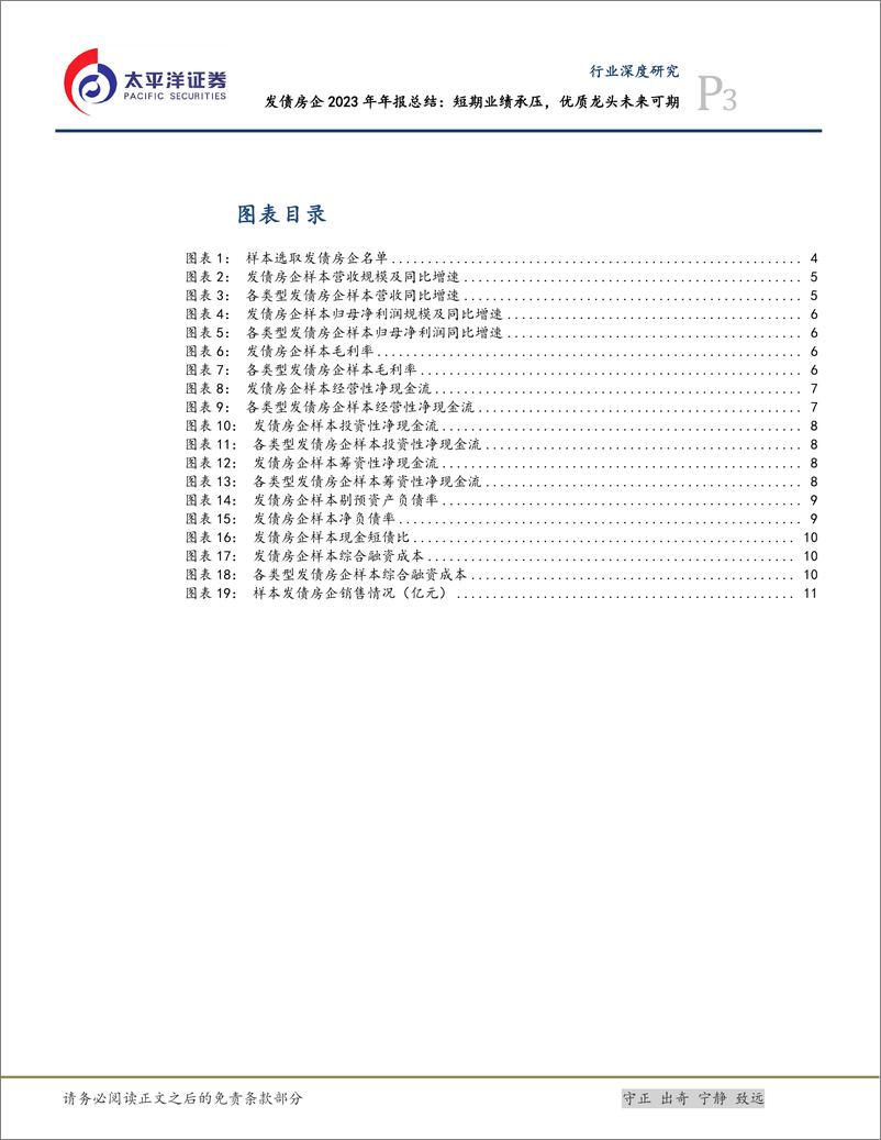 《房地产行业发债房企2023年年报总结：短期业绩承压，优质龙头未来可期-240515-太平洋证券-14页》 - 第3页预览图