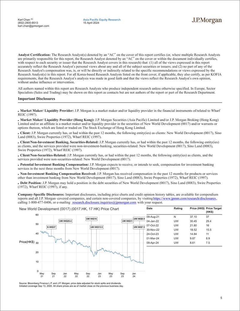 《JPMorgan-Hong Kong Property The residential market is losing steam-107586923》 - 第5页预览图