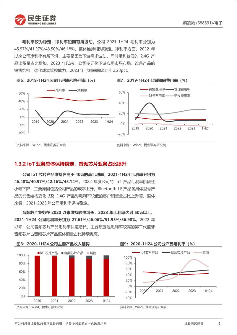 《泰凌微(688591)深度报告：无线物联网芯片引领者，核心下游成长潜力充足-240912-民生证券-31页》 - 第6页预览图