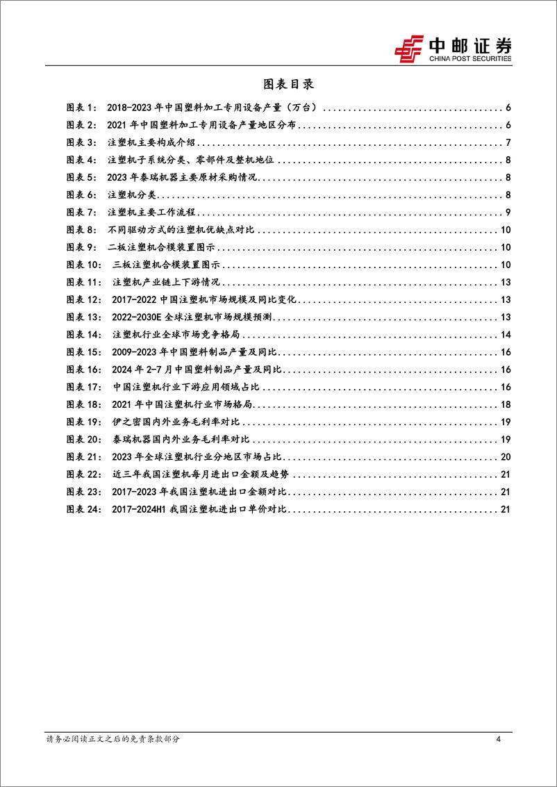 《机械设备行业注塑机专题：消费品以旧换新有望拉动内需，下游出海带来增长新动能-240818-中邮证券-26页》 - 第4页预览图