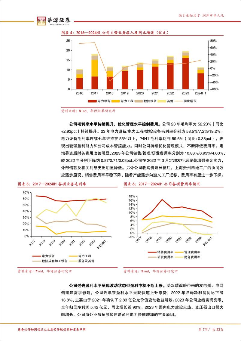 《华明装备(002270)变压器分接开关龙头企业，充分受益新型电力系统建设-241231-华源证券-23页》 - 第7页预览图