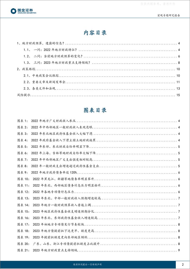 《国金证券-“大国财政”系列十二：地方财政预算，透露的信-230221》 - 第2页预览图