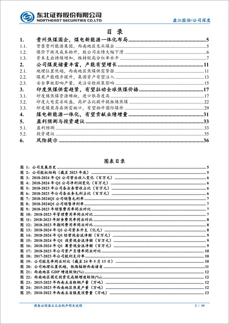 《盘江股份(600395)西南焦煤龙头，煤电新能源一体化发展-240515-东北证券-39页》 - 第2页预览图