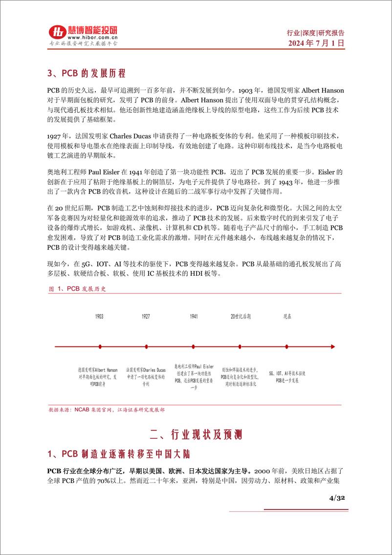 《PCB行业深度：行业现状、政策分析、产业链及相关公司深度梳理--慧博智能投研》 - 第4页预览图