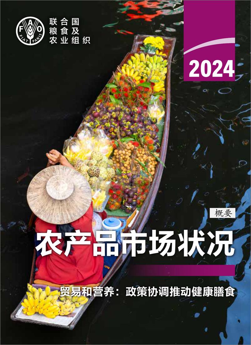 《2024年农产品市场状况-FAO-2024-28页》 - 第1页预览图