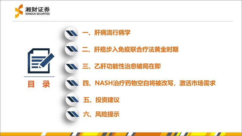 《Unmet医疗行业需求系列之一：肝病创新疗法破局在即，掘金巨大Unmet蓝海市场-20221124-湘财证券-43页》 - 第5页预览图